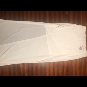 Long white maxi skirt